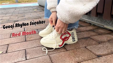 gucci rhyton sneakers red|Gucci rhyton sneakers review.